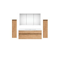 BADEZIMMER  in 180 cm  - Eichefarben/Weiß, KONVENTIONELL, Keramik/Holzwerkstoff (180cm) - Puris