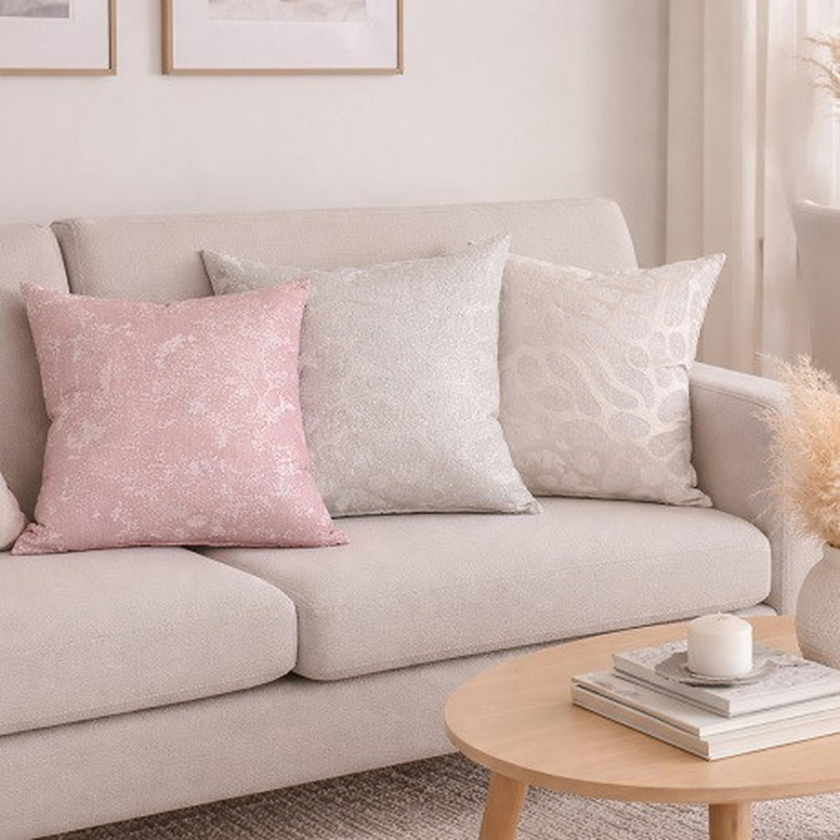 UKRASNI JASTUČIĆ   50/50 cm    DUBAI  - boje sedefa, Basics, tekstil (50/50cm)