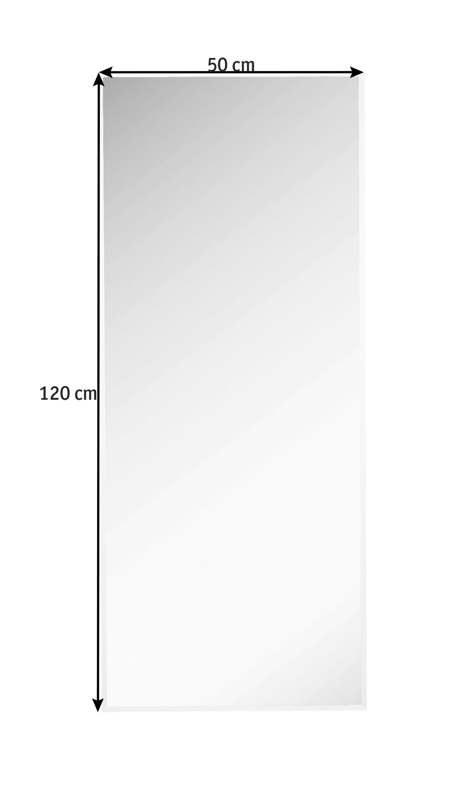 MIROIR MURAL 50/120/1 cm    - Silberfarben, Design, Glas (50/120/1cm) - Boxxx