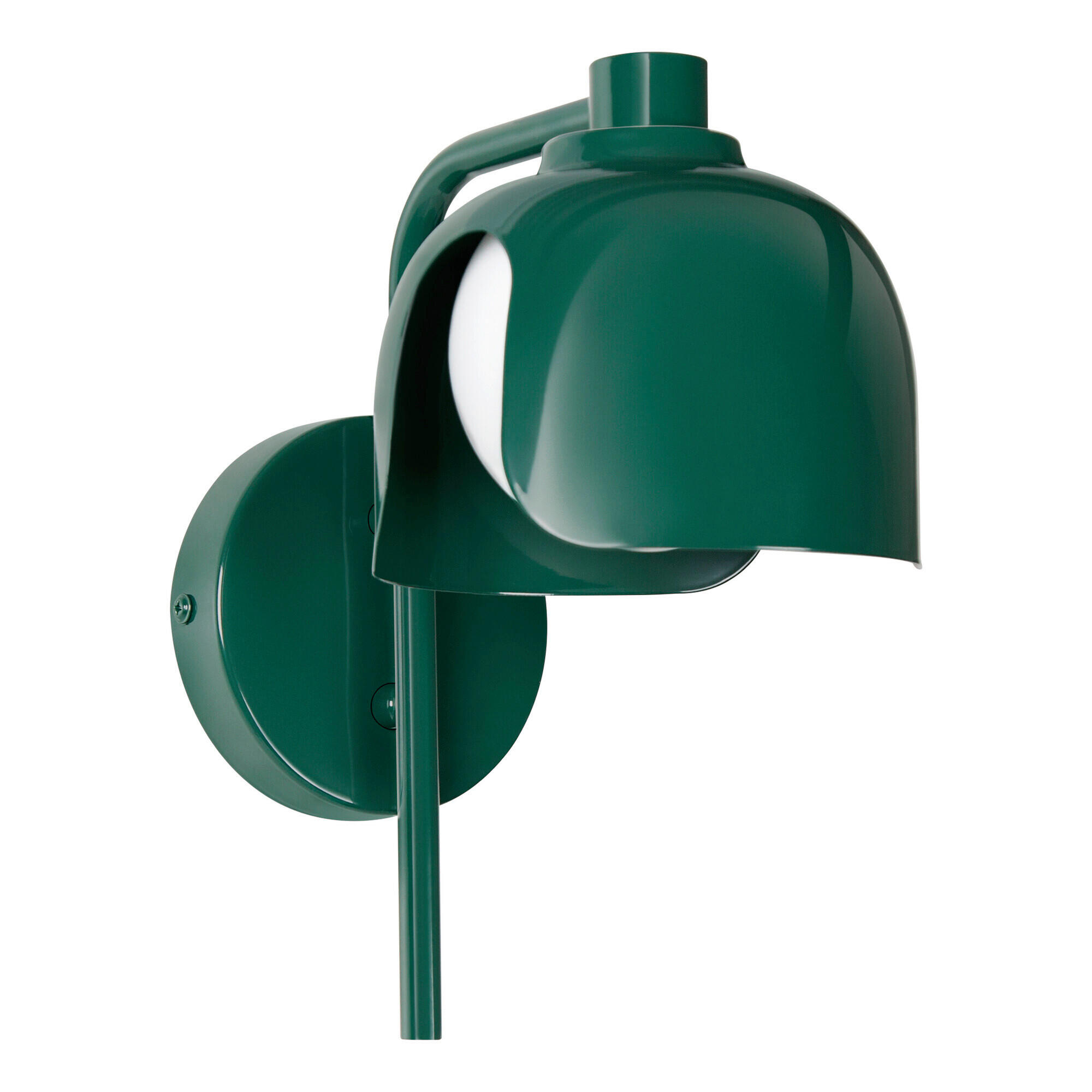 WANDLEUCHTE 13,5/21/24,5 cm   - Grün, Basics, Glas/Metall (13,5/21/24,5cm) - Osram