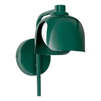 WANDLEUCHTE 13,5/21/24,5 cm   - Grün, Basics, Glas/Metall (13,5/21/24,5cm) - Osram