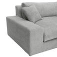 BIGSOFA Struktur, Bouclé Grau  - Greige/Schwarz, MODERN, Kunststoff/Textil (240/76/125cm) - Landscape
