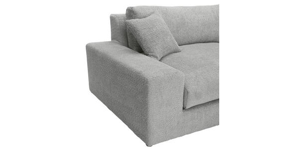 BIGSOFA Struktur, Bouclé Grau  - Greige/Schwarz, MODERN, Kunststoff/Textil (240/76/125cm) - Landscape