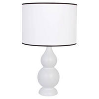 STOLNÍ LAMPA, E27, 35/60 cm  - bílá, Konvenční, dřevo (35/60cm)