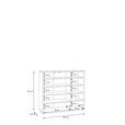 SCHUHSCHRANK Alice Springs  in 109,2/99,1/34,9 cm  - Sandfarben/Grau, MODERN, Holzwerkstoff/Kunststoff (109,2/99,1/34,9cm) - Xora