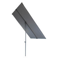 SONNENSCHIRM Anthrazit  - Anthrazit/Grau, MODERN, Kunststoff/Metall (130/200/182cm) - Gardenson