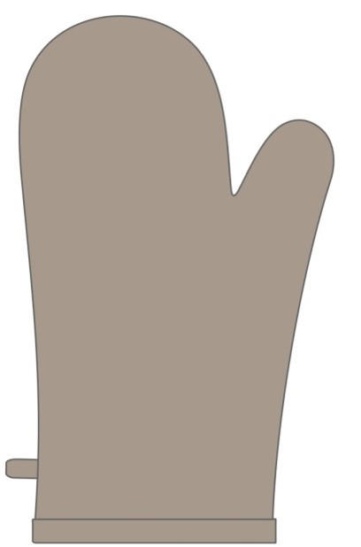 KUCHYNSKÁ CHŇAPKA  - taupe, textil (18/32cm) - Esposa