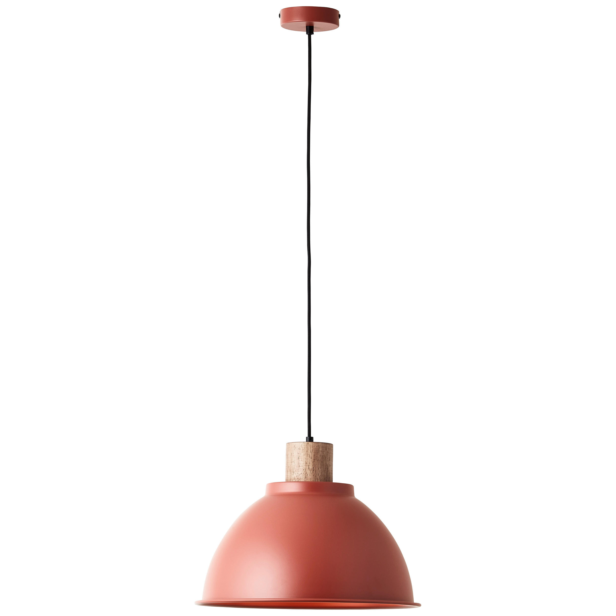 HÄNGELEUCHTE 38/120 cm    - Rot, Basics, Holz/Metall (38/120cm) - Brilliant