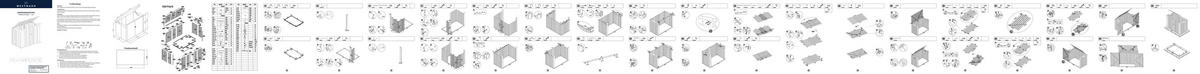 MÜLLTONNENBOX - Dunkelgrau, Basics, Metall (172/131/100cm) - Ambia Garden