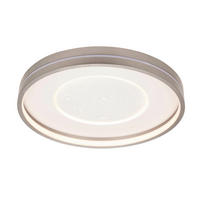 LED-TAKLAMPA Bakersfield 34 W 48/8,5 cm  - grå, Design, metall (48/8,5cm) - Novel