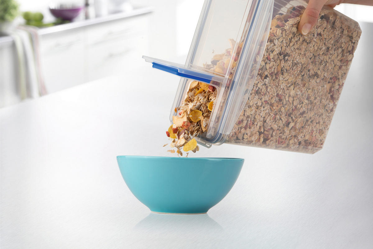 VORRATSDOSENSET 4-teilig  - Blau/Transparent, Basics, Kunststoff (24/11/25cm) - GOURMETMAXX