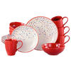 KOMBISERVICE Joy Rot-bunt 16-teilig  - Multicolor, Basics, Keramik - Creatable