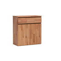 KOMMODE , 80/88/39 cm, 1 Schublade(n)  - Kernbuche, Natur, Holz (80/88/39cm) - Linea Natura