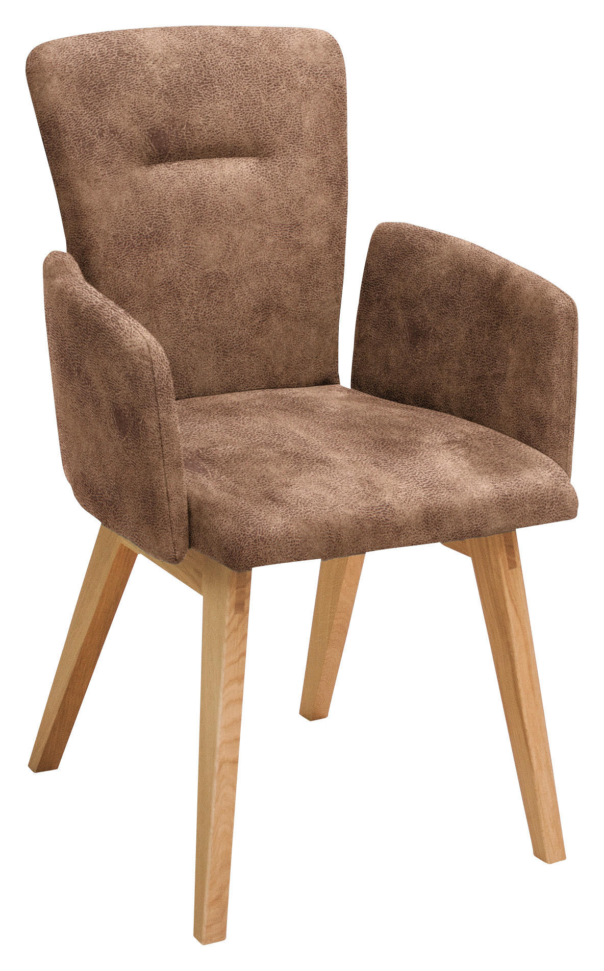 ARMLEHNSTUHL in Holz, Textil Cognac  - Cognac, KONVENTIONELL, Holz/Textil (57/91/66cm) - Dieter Knoll