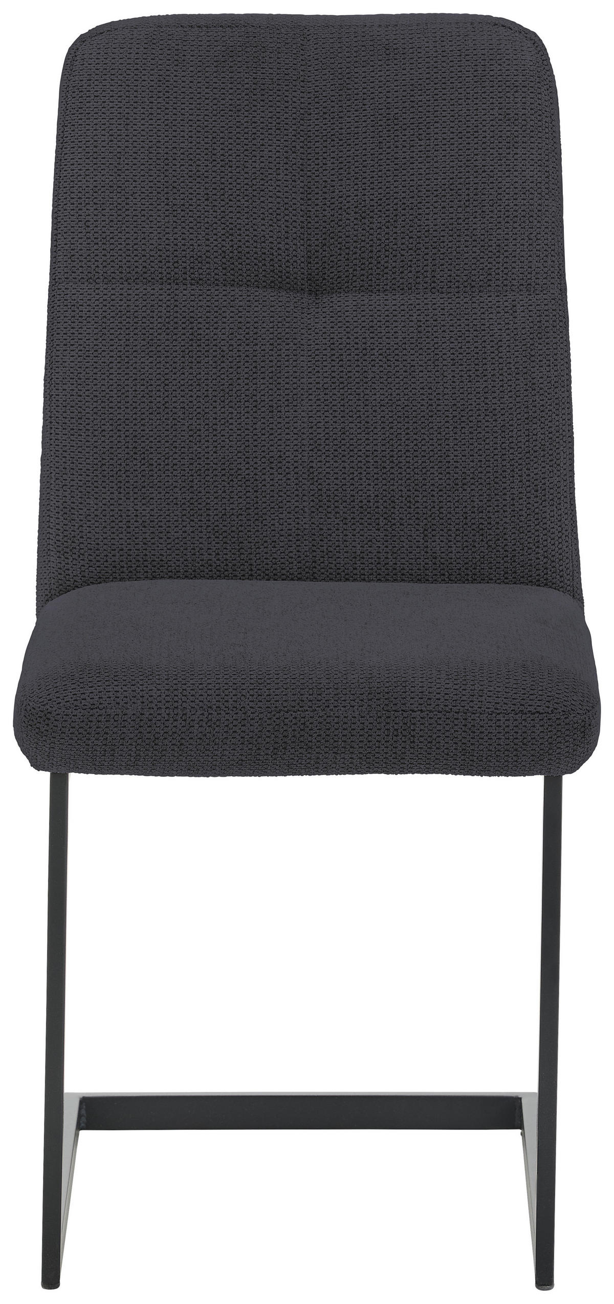 STUHL - Schwarz/Dunkelblau, Design, Textil/Metall (45/92,5/62cm) - Novel