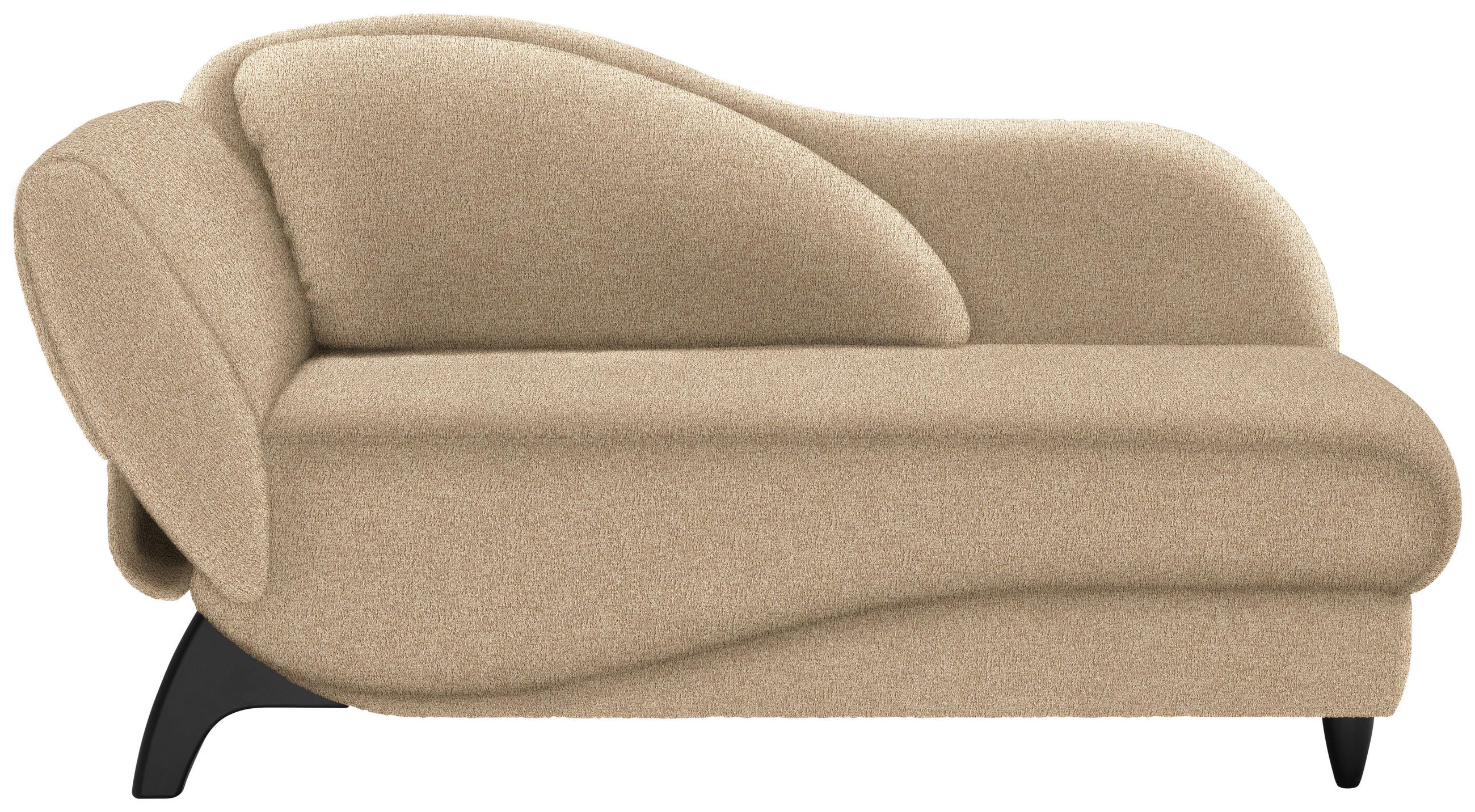 LIEGE  in Webstoff Beige  - Beige/Schwarz, MODERN, Holz/Textil (84/87/171-190cm) - Joka