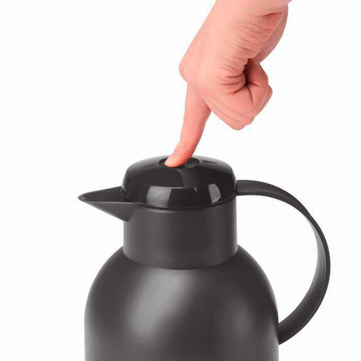 ISOLIERKANNE SAMBA 1,5 L  - Schwarz, Basics, Kunststoff (1,5l) - Emsa