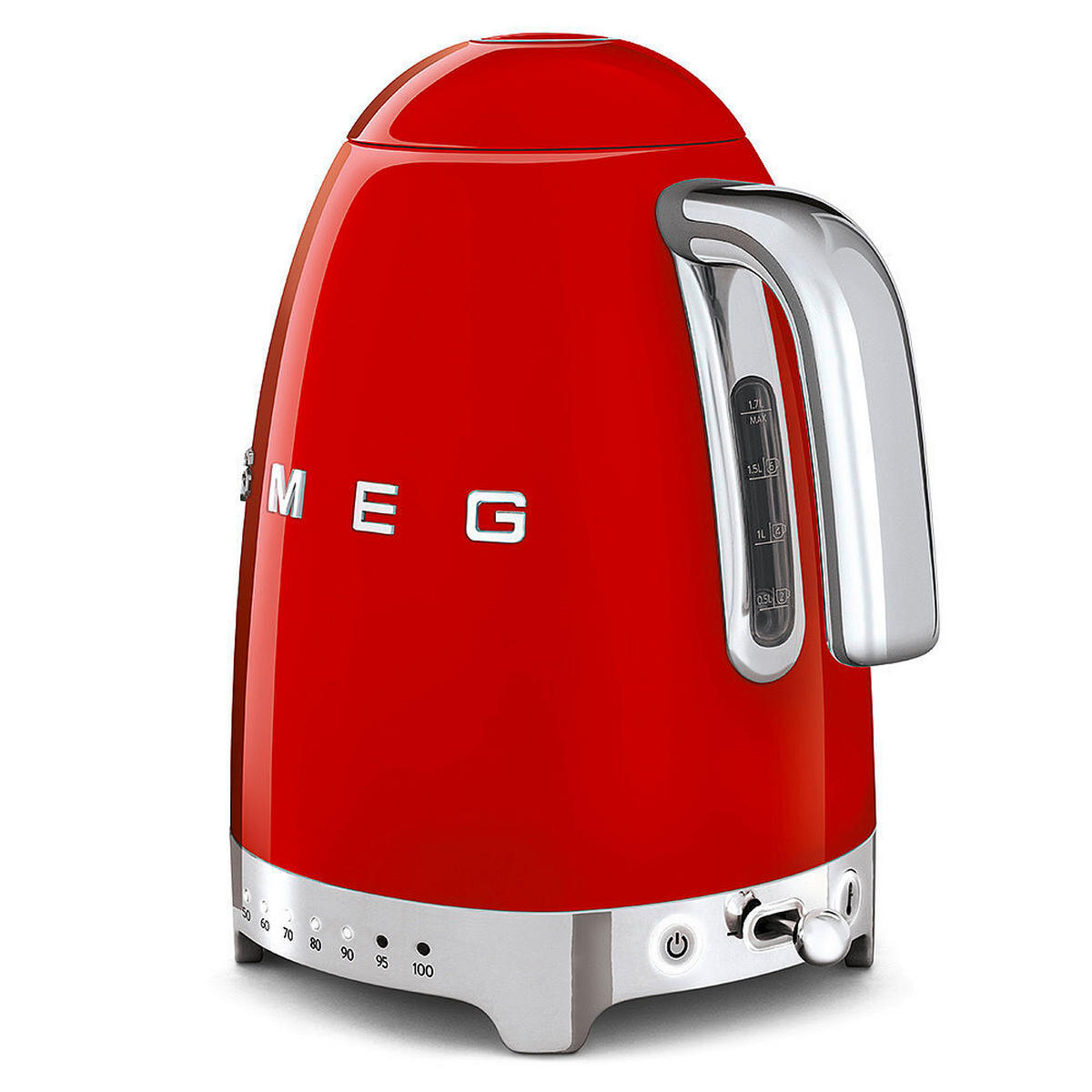 WASSERKOCHER 50's Style 1.7 l  - Rot, Trend, Metall (22.6/27.5/17.1cm) - SMEG