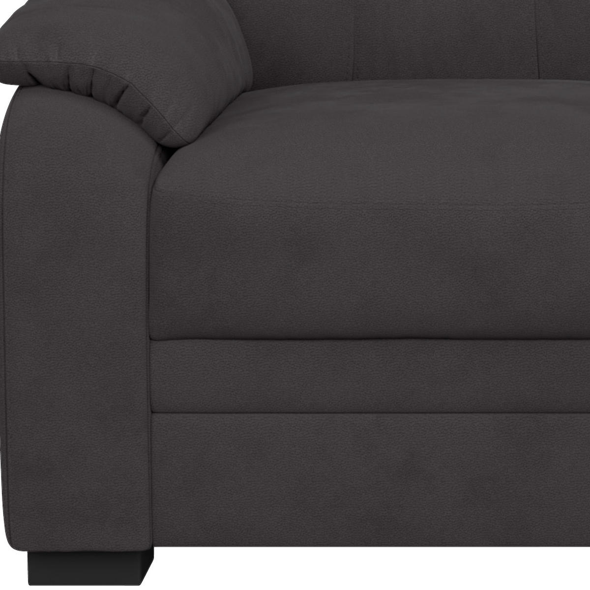 2-SITZER-SOFA Mikrofaser Anthrazit  - Anthrazit/Schwarz, Basics, Kunststoff/Textil (138/99/99cm) - MID.YOU