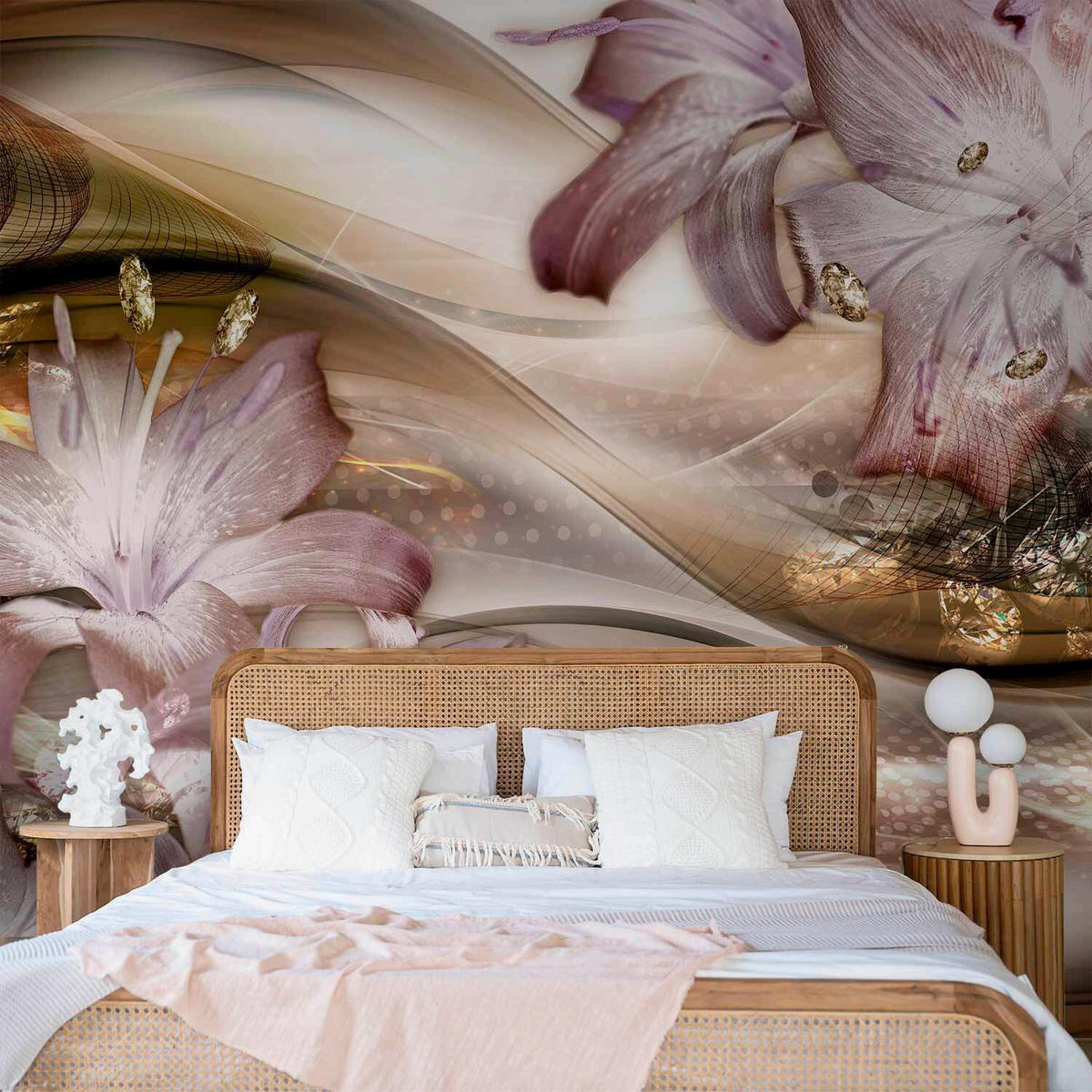 FOTOTAPETE  - Pink/Roségold, LIFESTYLE, Textil (400/280cm) - artgeist