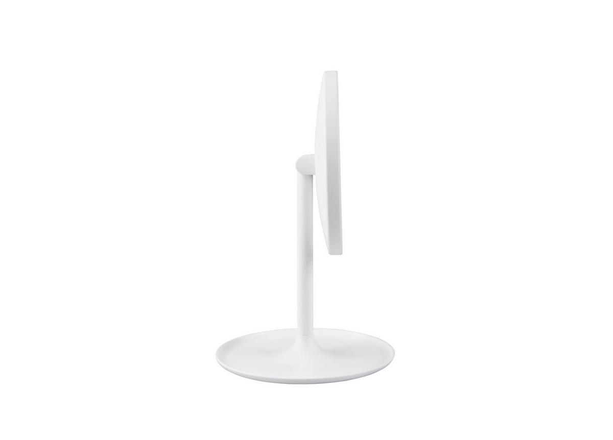 LEUCHTSPIEGEL 18/28,5/18  cm  - Weiß, Basics, Glas/Kunststoff (18/28,5/18 cm) - Milino