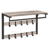 WANDGARDEROBE  in Schwarz, Greige  - Greige/Schwarz, MODERN, Holzwerkstoff/Metall (65/42/30cm) - MID.YOU