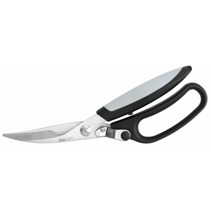 GEFLÜGELSCHERE - Edelstahlfarben/Schwarz, Design, Kunststoff/Metall (24cm) - Silit