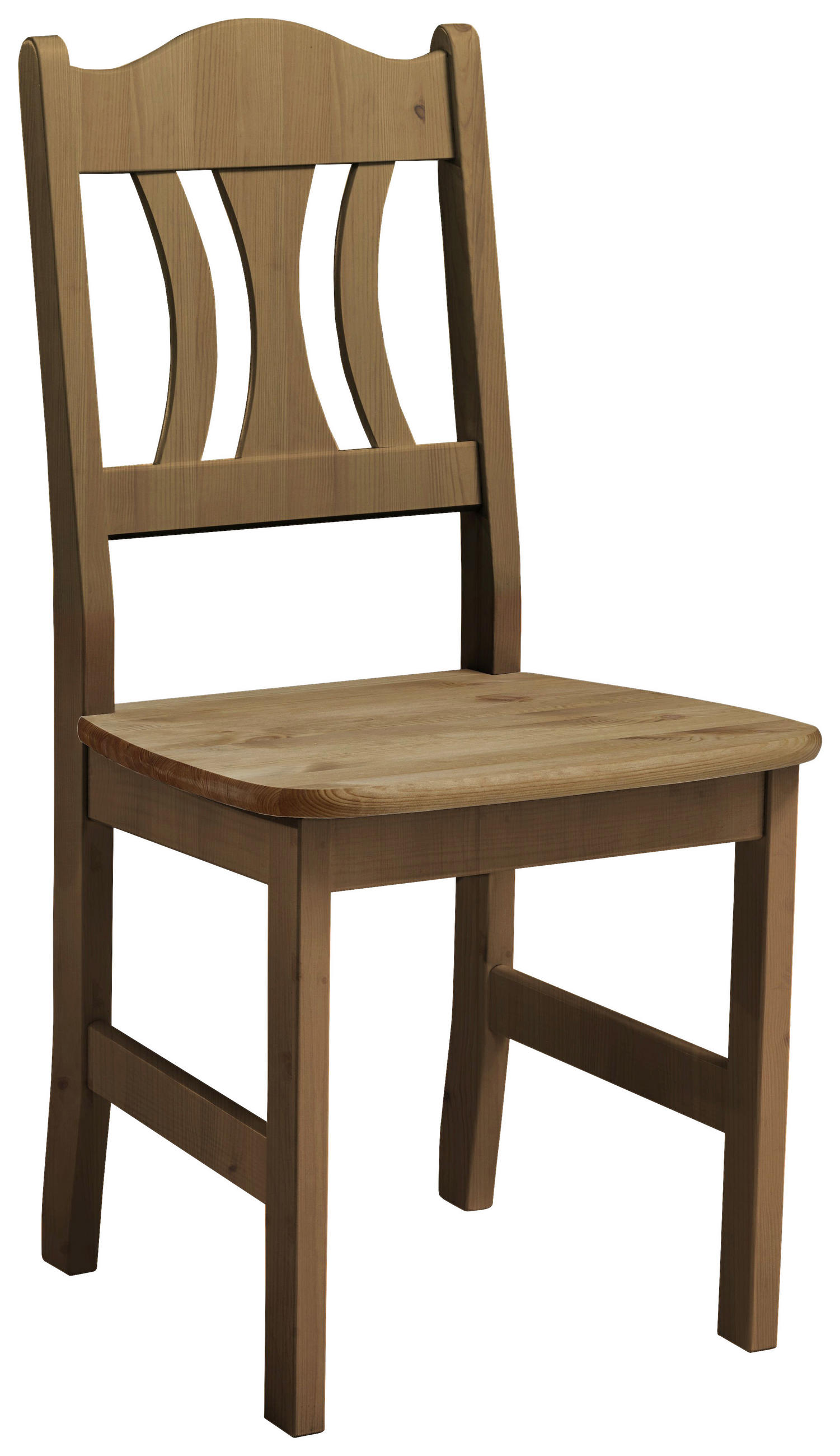 STUHL Laugenfarbig Kiefer massiv  - Laugenfarbig, ROMANTIK / LANDHAUS, Holz (44/92/45cm) - Boxxx