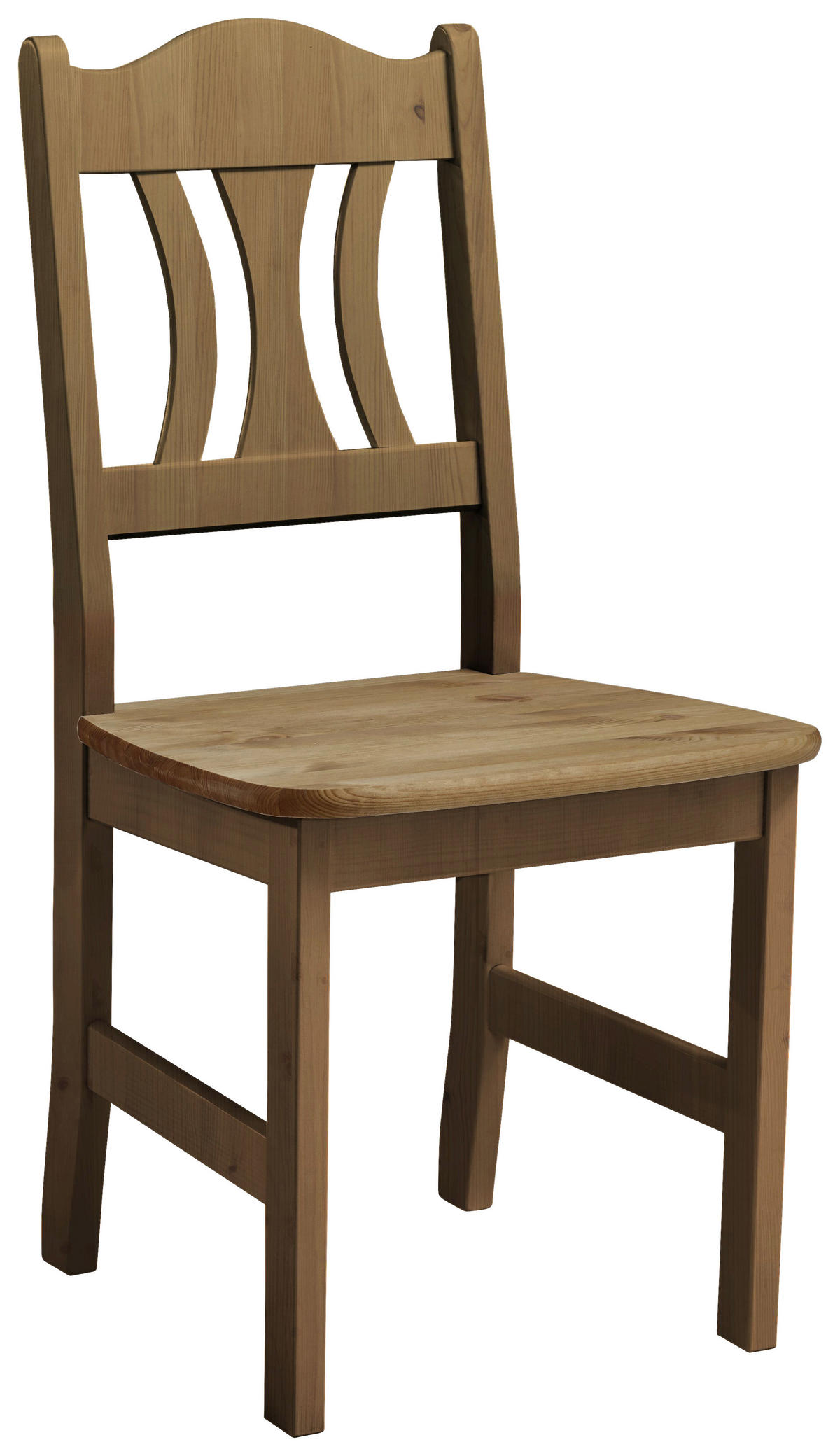 STUHL Laugenfarbig Kiefer massiv  - Laugenfarbig, ROMANTIK / LANDHAUS, Holz (44/92/45cm) - Boxxx