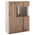 HIGHBOARD Anthrazit, Eichefarben  90/121/38 cm  - Eichefarben/Anthrazit, KONVENTIONELL, Holzwerkstoff/Metall (90/121/38cm) - Cantus