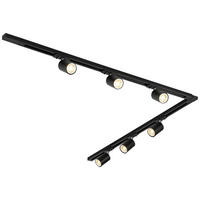 DECKENLEUCHTE 110/104/14 cm   - Schwarz, Trend, Kunststoff/Metall (110/104/14cm) - Novel