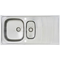 SPÜLE 1720MIAMI100X50  - Edelstahlfarben, Trend, Metall (100/19/50cm) - Respekta