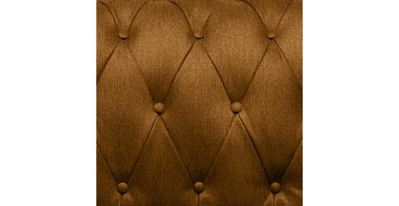 CHESTERFIELD-SOFA Webstoff Currygelb  - Wengefarben/Currygelb, LIFESTYLE, Holz/Textil (180/76,5/96cm) - Landscape