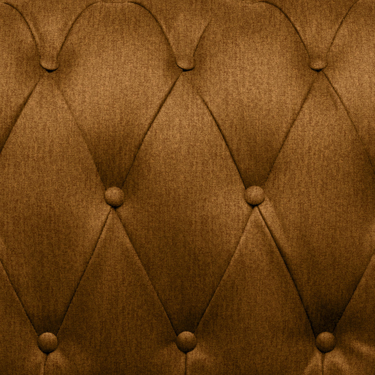 CHESTERFIELD-SOFA in Webstoff Currygelb  - Wengefarben/Currygelb, Lifestyle, Holz/Textil (206/76,5/96cm) - Landscape