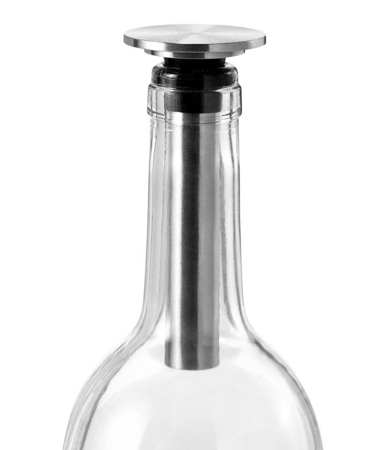 WEINPUMPE - Edelstahlfarben, Basics, Kunststoff/Metall (4,5/9,5cm) - AdHoc