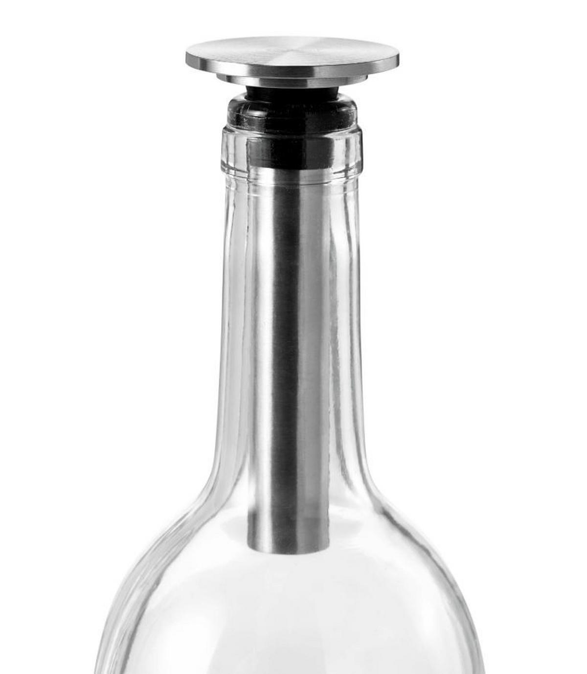 WEINPUMPE - Edelstahlfarben, Basics, Kunststoff/Metall (4,5/9,5cm) - AdHoc
