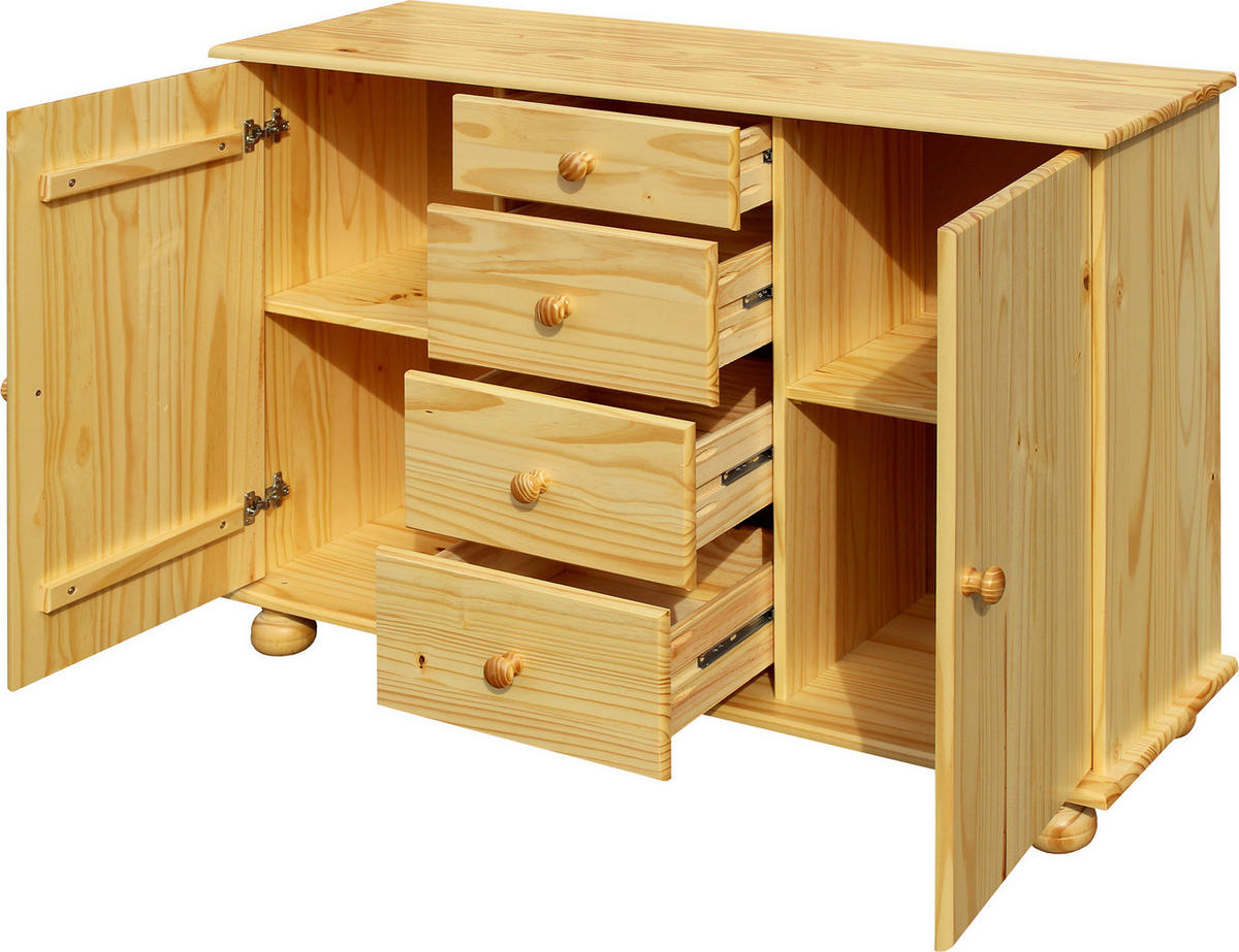 KOMMODE  in 119/81/38 cm  - Naturfarben, Natur, Holz (119/81/38cm) - Livetastic