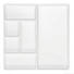 TELLER - Weiß, Design (25,5/25,5/2cm) - ASA