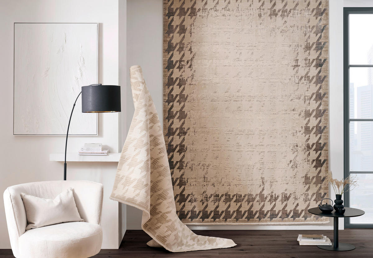 TKANÝ KOBEREC, 240/340 cm, béžová - béžová, Design, textil (240/340cm) - Dieter Knoll