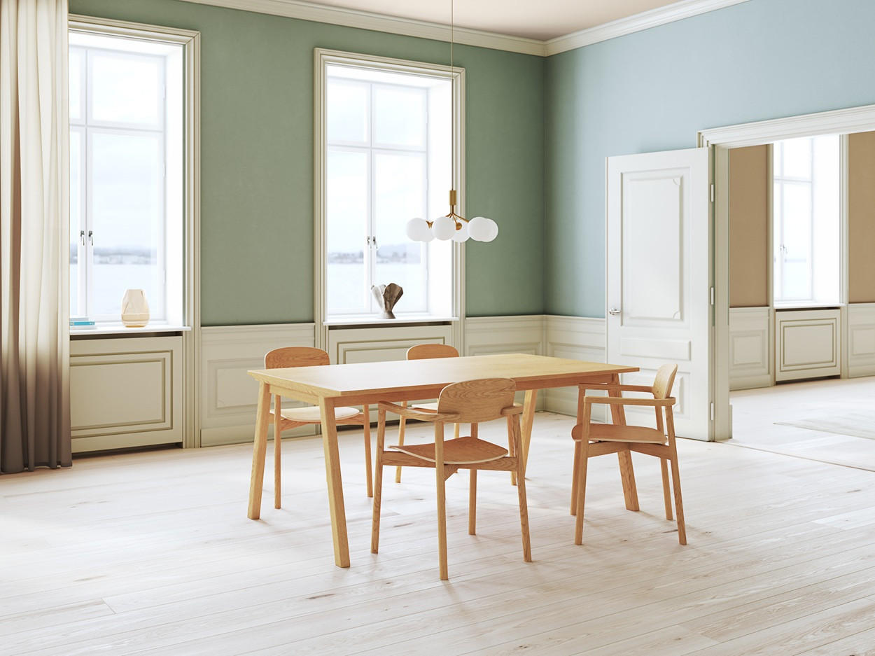 MATBORD i trä 174/100/74 cm   - ekfärgad, Design, trä (174/100/74cm) - Skovby