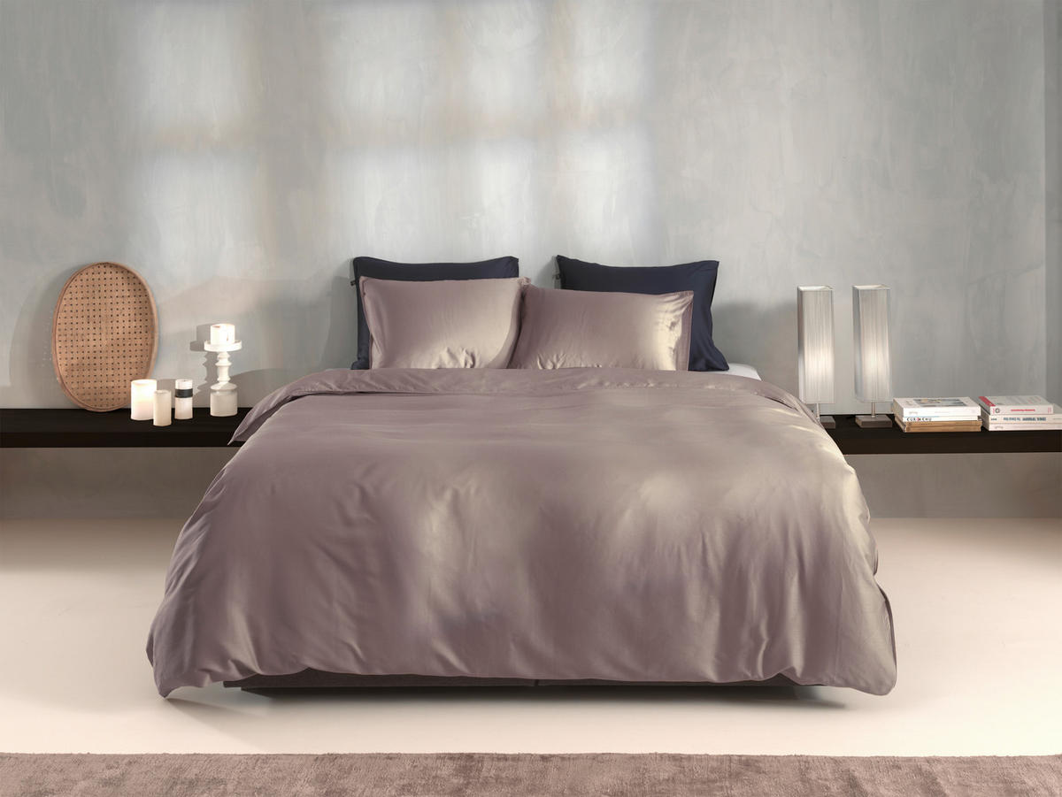 BETTWÄSCHE Satinado Makosatin 155/220 cm  - Violett, Basics, Textil (155/220cm)