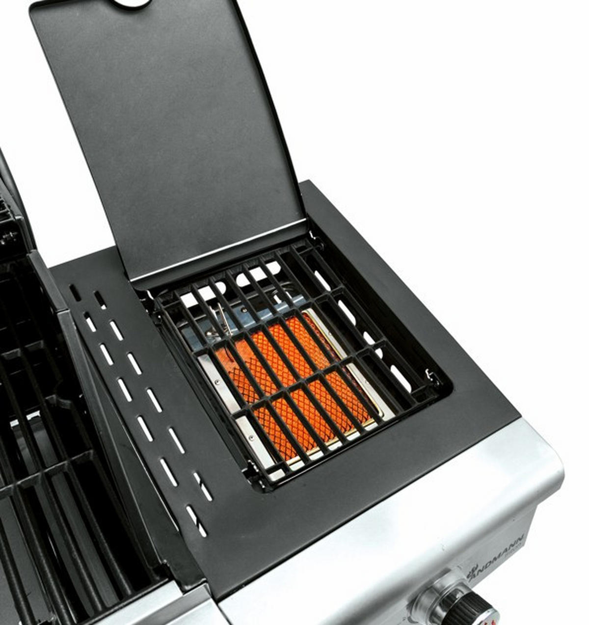 GASGRILL  Grau, Schwarz  - Schwarz/Grau, Basics, Metall (140/120/57cm) - Landmann