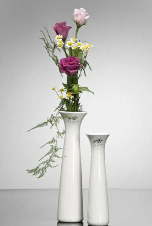 VASE  - Weiß, Basics, Keramik (5,5/20cm)