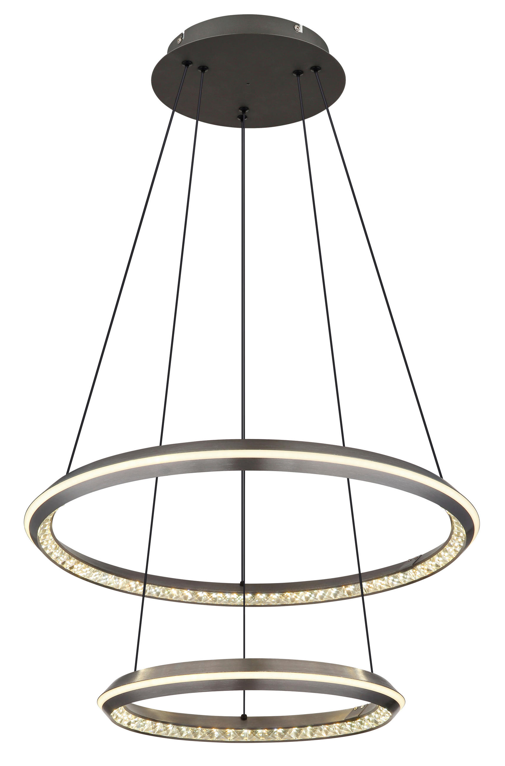 LED-HÄNGELEUCHTE 60/150 cm    - Klar/Opal, Design, Kunststoff/Metall (60/150cm) - Globo