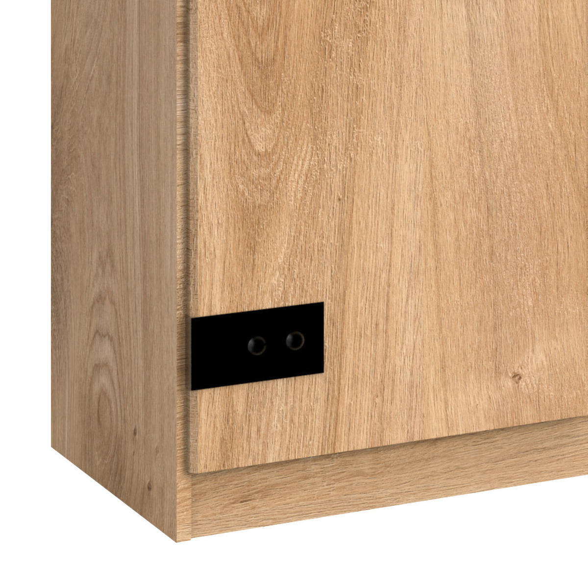 KOMMODE 124/105/41 cm  in Graphitfarben, Eichefarben  - Eichefarben/Graphitfarben, Design, Holzwerkstoff (124/105/41cm) - MID.YOU