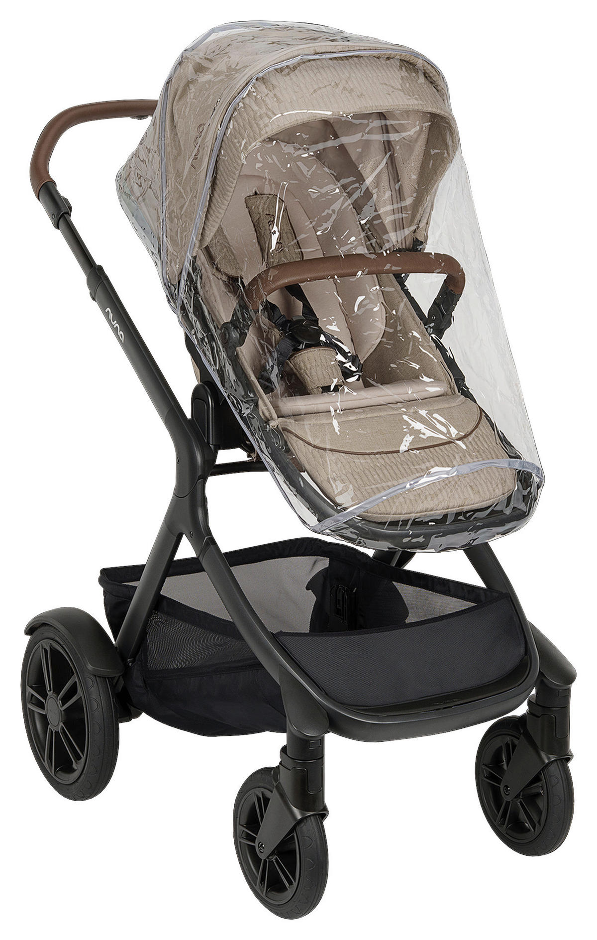 KINDERWAGENSET TRIV lx  - Sandfarben/Schwarz, Basics, Kunststoff/Metall (58/109/93,5cm) - Nuna