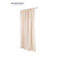 LÄRMSCHUTZVORHANG black-out (lichtundurchlässig) 145/260 cm   - Beige, Basics, Textil/Metall (145/260cm)
