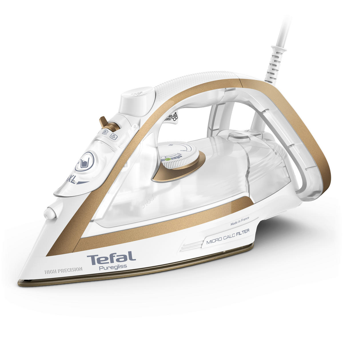 DAMPFBÜGELEISEN   - Weiß/Hellblau, Basics (34/14/18cm) - Tefal
