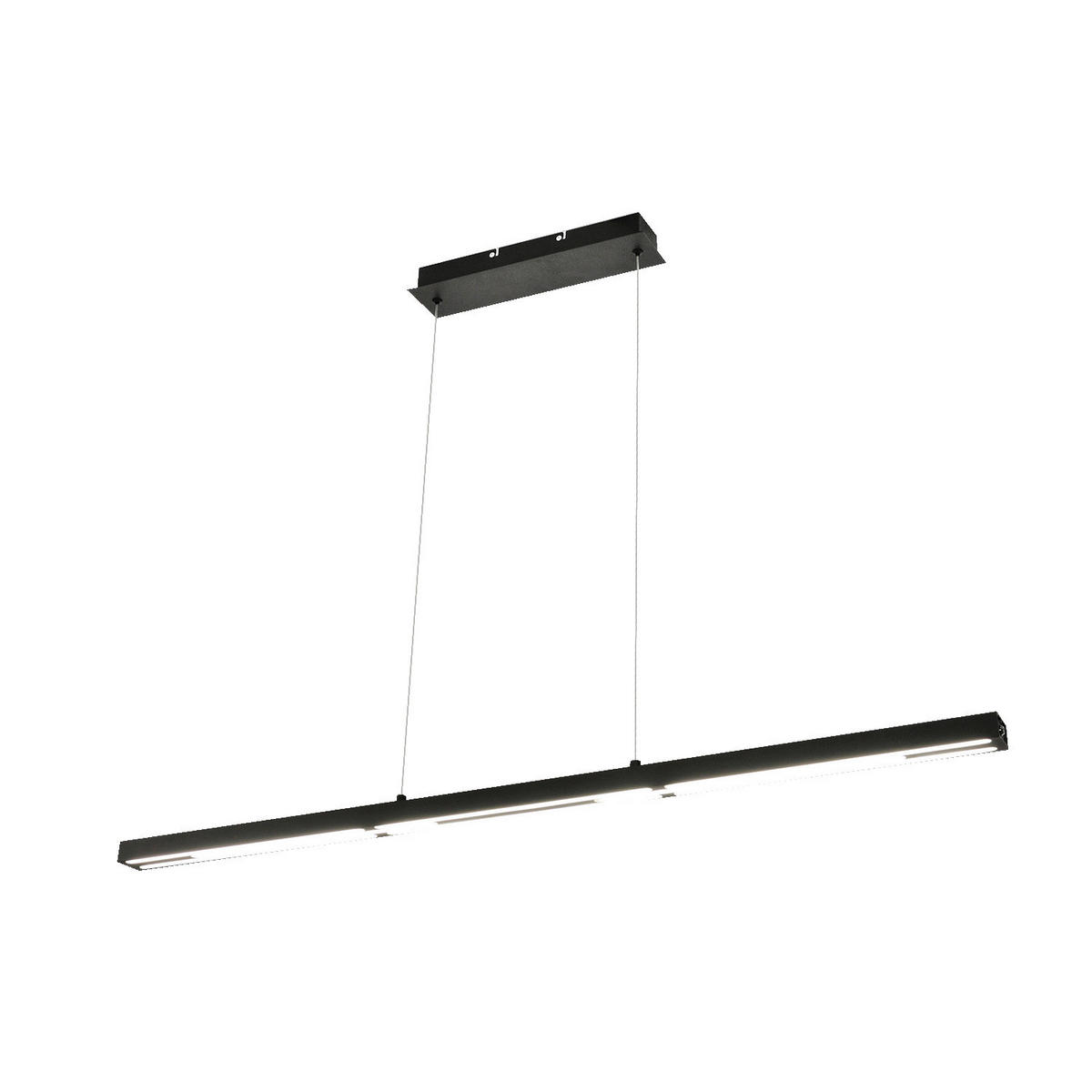VISEČA LED-SVETILKA  Ling 40 W//3000 K/230 V/ - črna, Design, kovina (110/4,3/200cm)