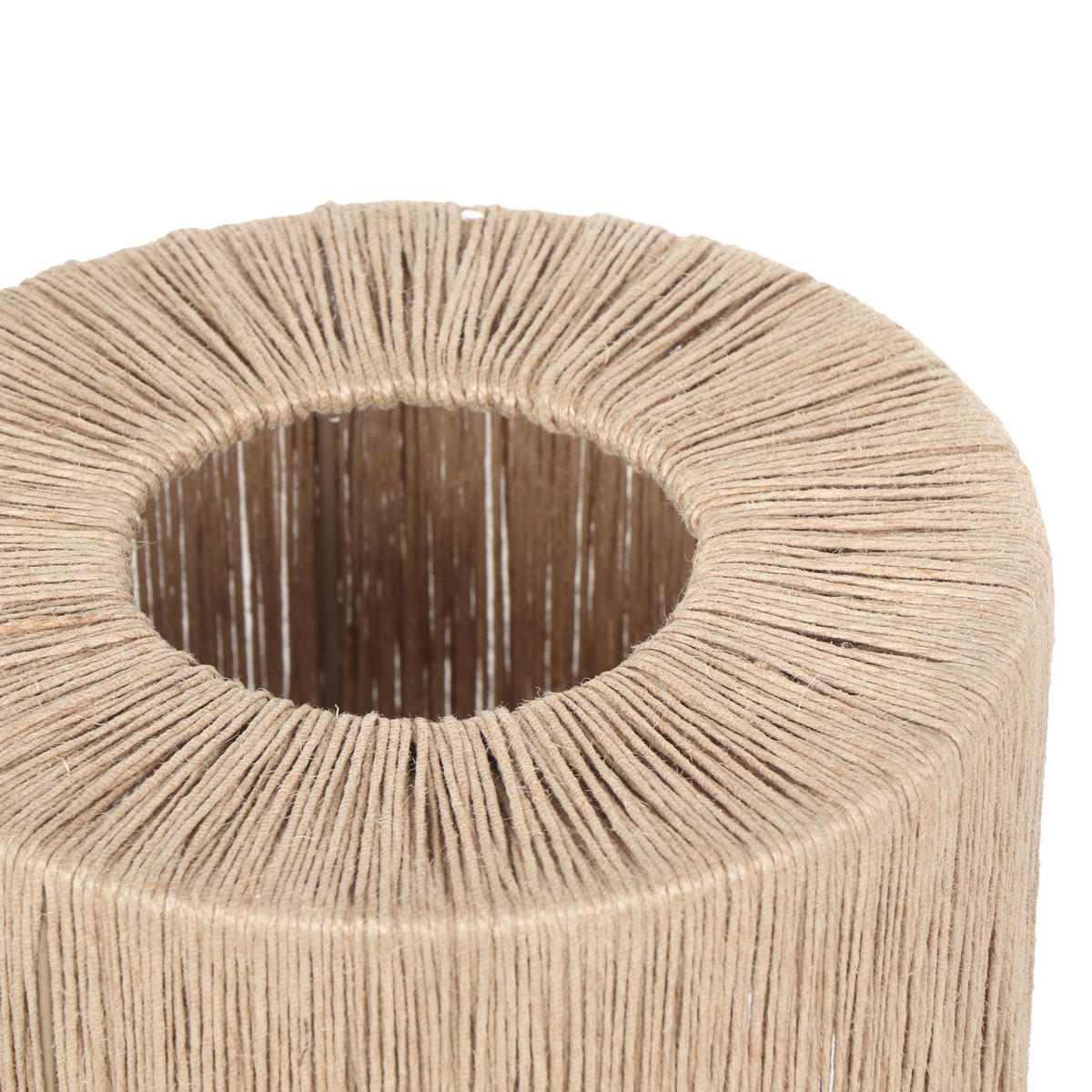 TISCHLEUCHTE - Schwarz/Naturfarben, Natur, Textil/Metall (21/45cm) - Trio Leuchten